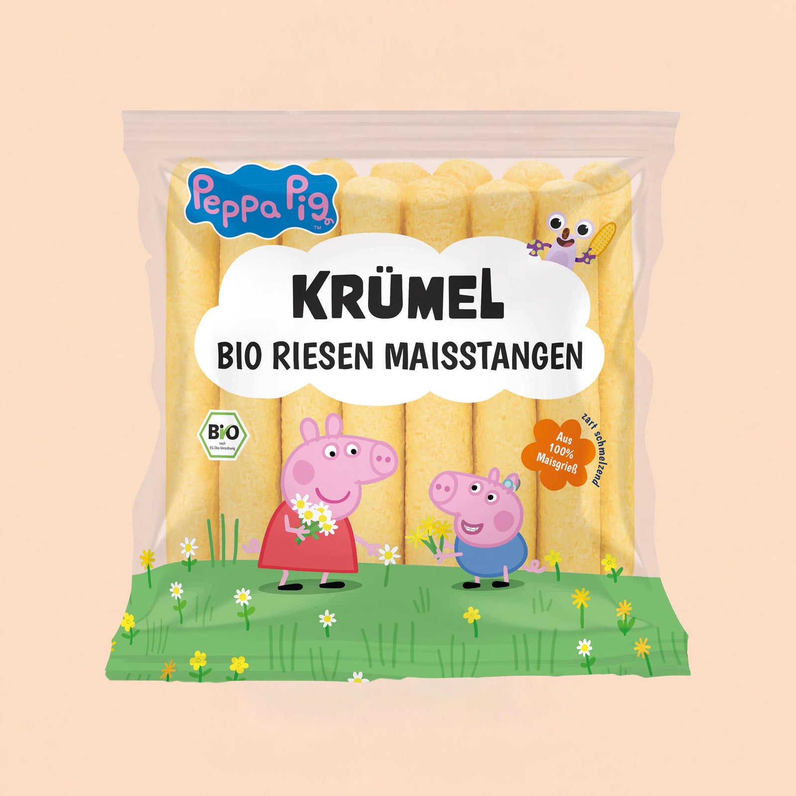 Krümel x Peppa Bio Riesen Maisstangen