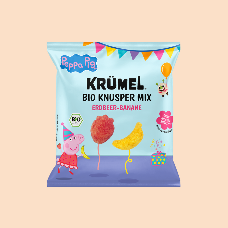 Peppa Bio Knusper Mix - Erdbeer Banane