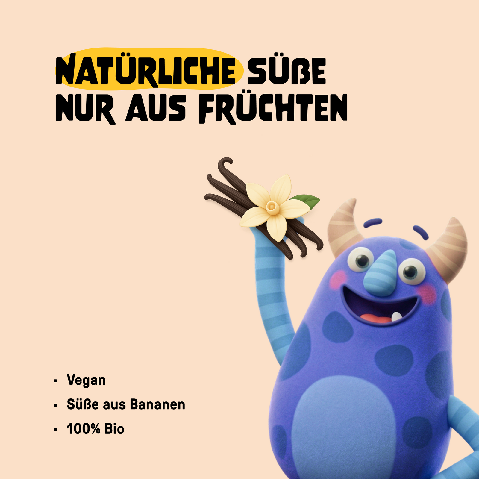 Bio Quetschie Vanille Kokos mit Hafer (ab 8+ Monate)