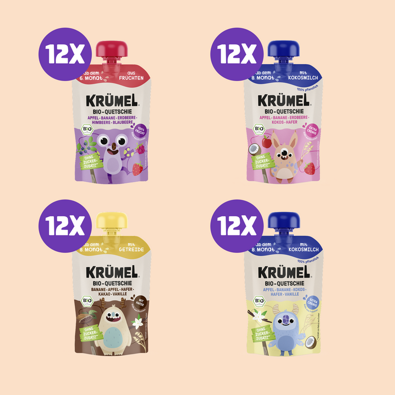 Krümel Quetschie Bundle – Krümel® Bio-Snacks für Kinder
