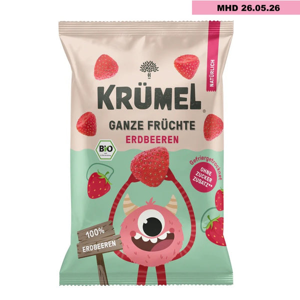 Bio Ganze Früchte Erdbeere MHD 26.05.26