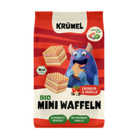 Krümel Bio Mini Waffeln Erdbeer Vanille