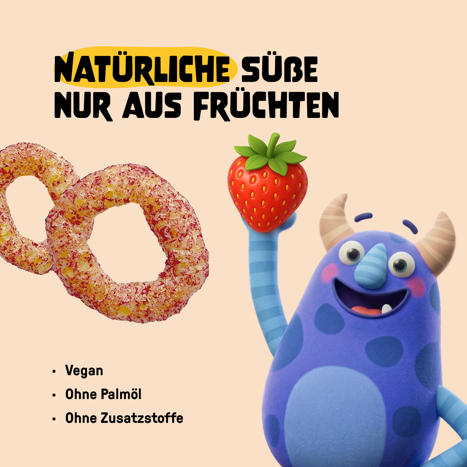 Bio Knusper Ringe Erdbeere