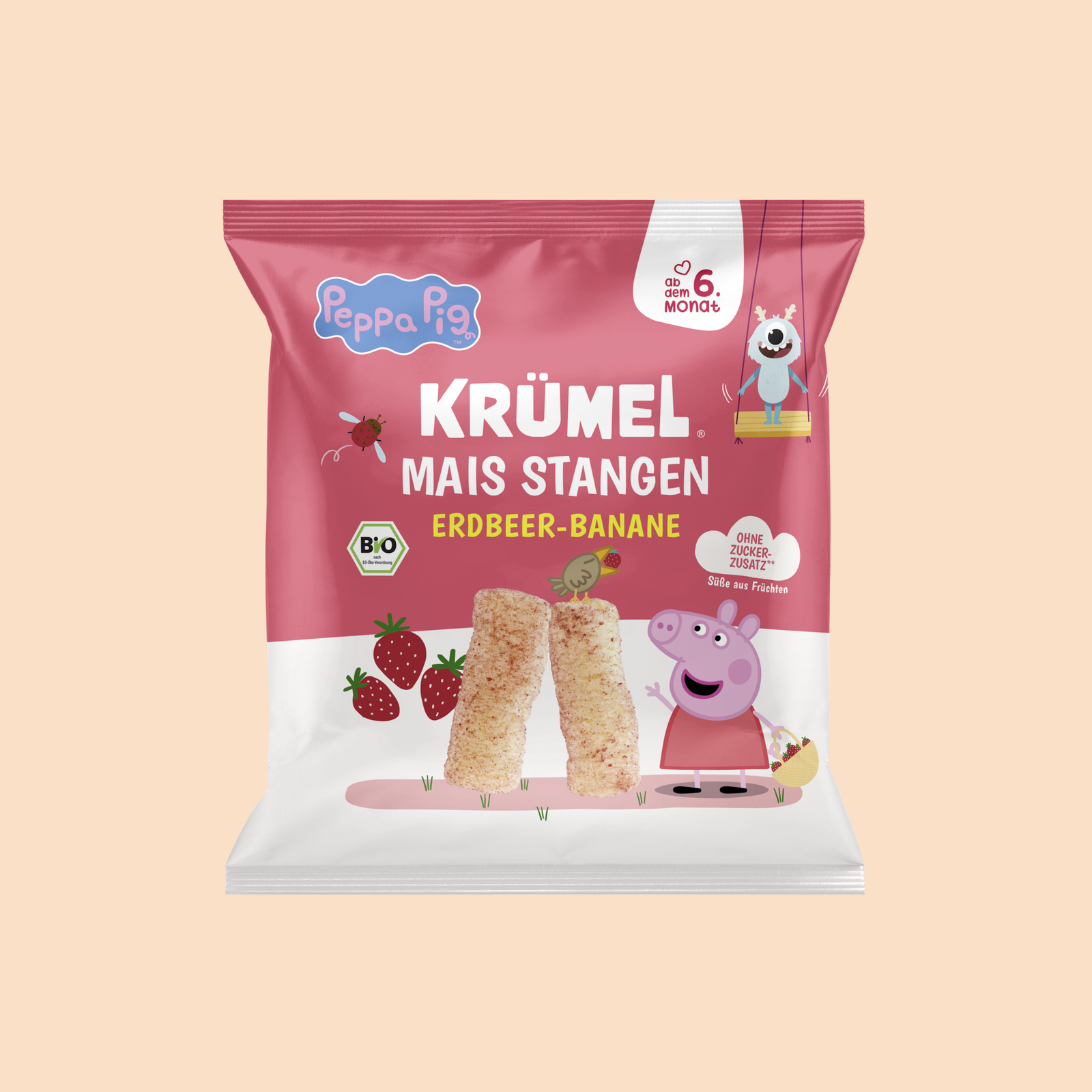 Peppa Mais Stangen Erdbeer-Banane