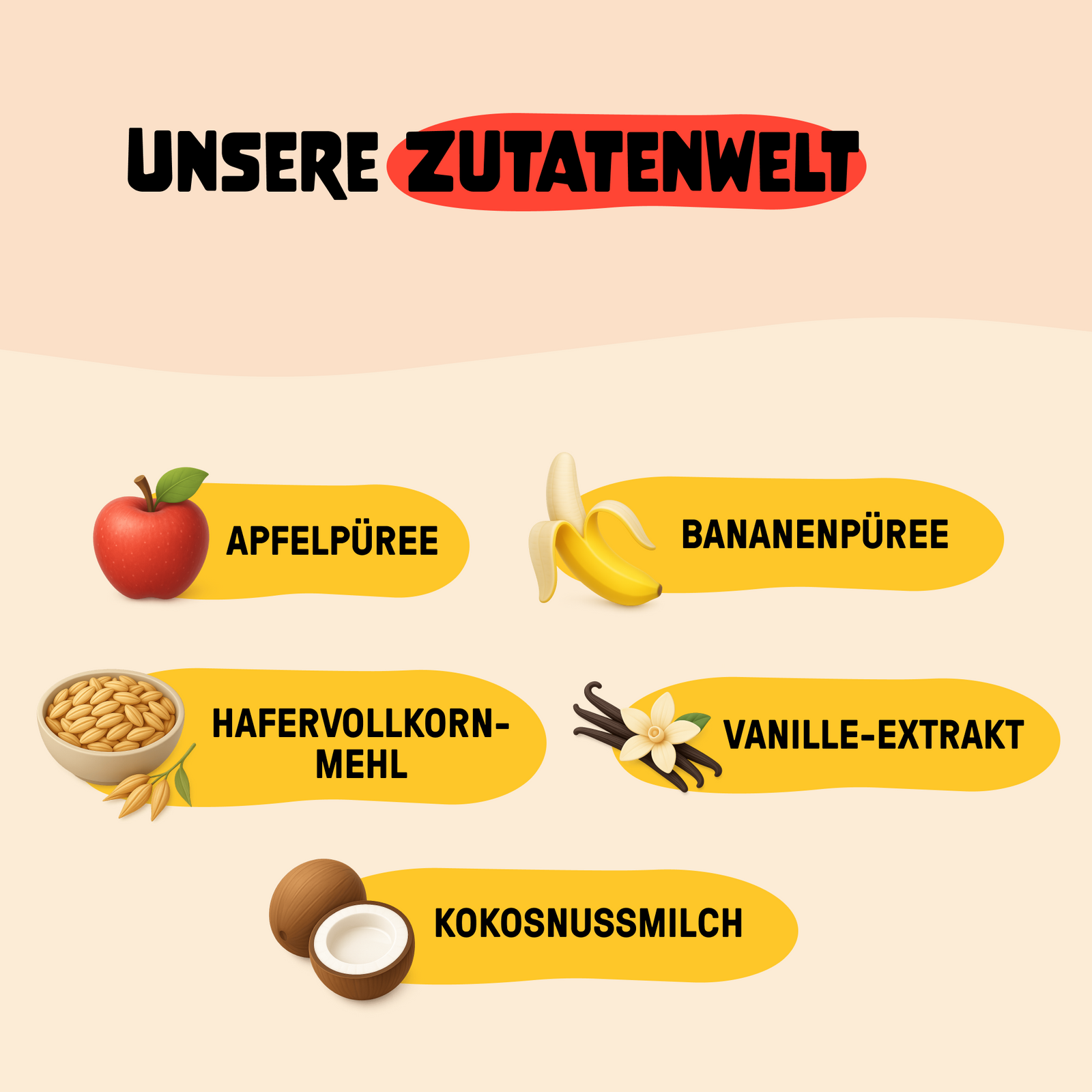 Bio Quetschie Vanille Kokos mit Hafer (ab 8+ Monate)